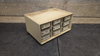 9 Drawer Cabinet And Contents C4