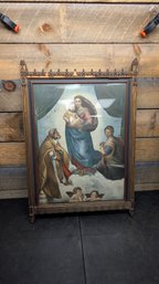 Antique Sistine Madonna Framed Art C4