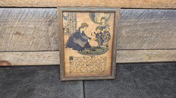 Vtg Framed Decor J4
