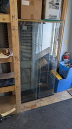 2 Glass Display Shelves (Missing Part Of Shelves) J4