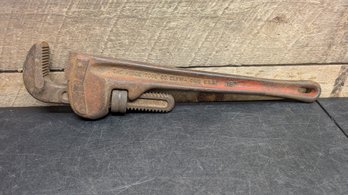 Vtg Rigid 18 Inch Pipe Wrench H3