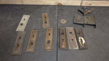 Vtg Door Lock Plates/ Parts K2