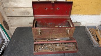Vtg Tool Box With Tools J5