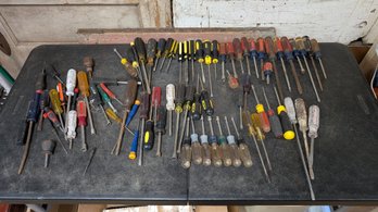 Massive Screw Driver Lot Craftsman/stanley/more J5