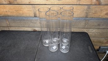 5 Glass Vase Lot L3