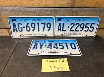 License Plates (not Matching) Lot 2 J2