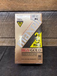 New HGX-Gold VHS Tapes Never Used 3x J2