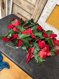 Fake Poinsettia Flower Lot G1