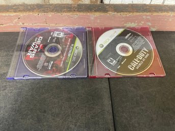 Xbox 360 Games-Gears Of War & Call Of Duty World At War Lot Of 2 (g3)