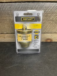 Defiant Deadbolt Keyed 1 Side (H2)