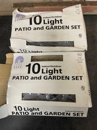 10 Light Patio & Garden Set Lot Of 2 (h2)