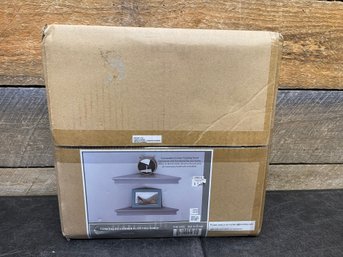 Gray Concealed Corner Floating Shelf-Sealed (H3)