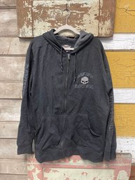 Harley Davidson Zip Up Sweatshirt Size 2XL CR