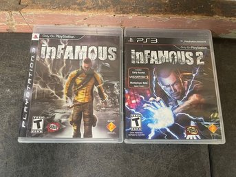 PS3 InFAMOUS Games Lot Of 2 (G3)