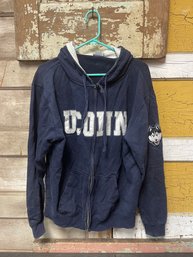 UCONN Huskies Zip Up Sweatshirt Size Large (CR)