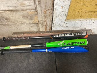Nice Baseball Bat Lot Of 3 (D2)