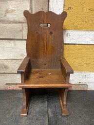 Vtg Wooden Chair (c3)