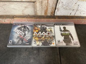 PS3 Games Lot Of 3 (C2)