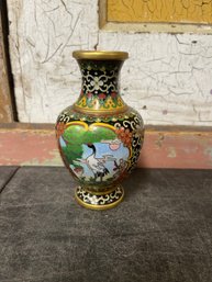 Vintage Chinese Cloisonn Vase (C2)