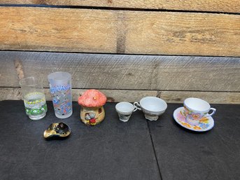 Vtg Glass Lot Of 8 (K1)