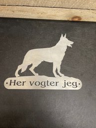 Metal German Shepard Sign (K1)