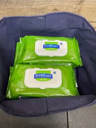 Fit Right Personal Cleaning Cloths Fragrance Free With Aloe Lot Of 4 (J2)