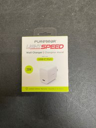 PureGear LightSpeed 20W USB-C Wall Charger (j2)