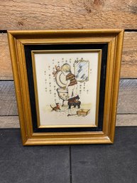 Vintage 8X10 Marvetti Guild Cultured-ivory Engraving By Artist Kay Harsha (RS3)