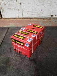 Scotch Transparent Tape Lot Of 5 (C3)