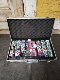 Poker Chip Set In An Aluminum Carrying CasE (C3)