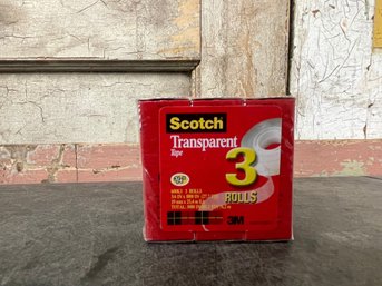 Scotch Transparent Tape Lot Of 3 (h2)