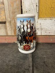 2008 Busweiser 75 Years Of Proud Tradition Holiday Stein (H2)