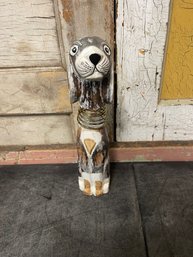 Wooden Dog Figurine (J4)