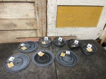 AKCAM Dinner Plates And Bowls Lot Of 8 (j4)