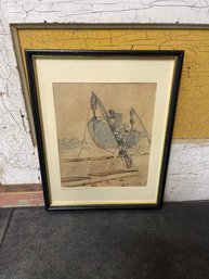 Homer-study For 'the Wreck Of The Iron Cross' Picture (j4)