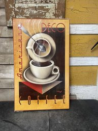American Deco Coffee Sign (C1)