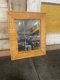 Bamboo And Rattan Wall Mirror (g2)