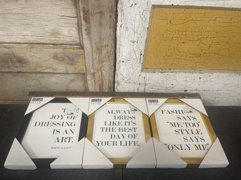 Star Home Wall Decor Lot Of 3 (g2)