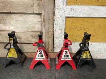 Pittsburgh 3 Ton Jack Stands Lot Of 4 (D3)
