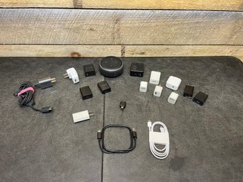 Echo Dot & Chargers Lot Of 18 B2