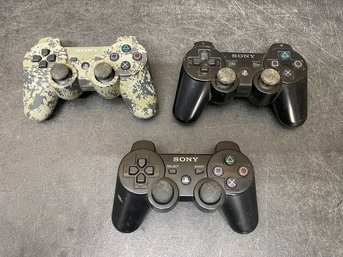 SONY Playstation Controllers Lot Of 3 C3
