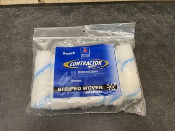 Sherwin Williams Contractor Series 4' Rollers Striped Woven 3/8' C3