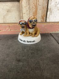 Zelda Wisdom Bulldog 'Friends Forever' Figurine  B2