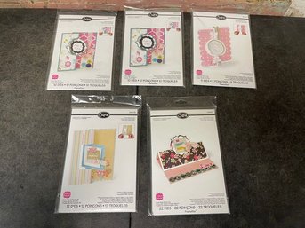 Sizzix Framelits Die Regal Flip-its Card Sets Lot Of 5 H2