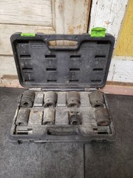 Pittsburgh Pro 8 Piece 3/4 In. Drive Impact Socket Set-broken Latch On Case A3