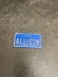 Novelty Mini License Plate H2