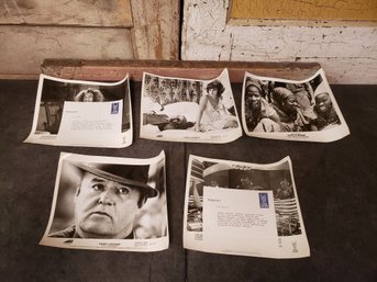 Lucky Luciano Vintage Black And White Movie Publicity Stills Lot Of 5 D2