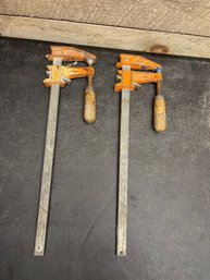 Jorgensen Steel Bar Clamps Lot Of 2 R2b