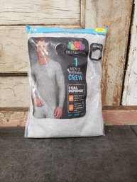 Fruit Of The Loom Mens Thermal Crew Size Large H3