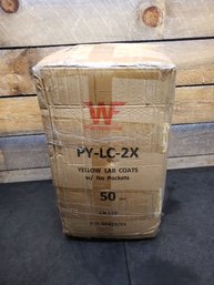 Personal Protection ApparelYellow Lab Coats W/no Pockets 50pcs. Size 2X L2